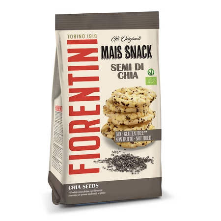 FIORENTINI KRĄŻKI KUKURYDZIANE Z CHIA BEZGLUTENOWE BIO 50 g