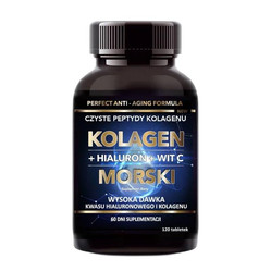 Intenson Kolagen Morski i Hialuron i Witamina C - 120 tabl.
