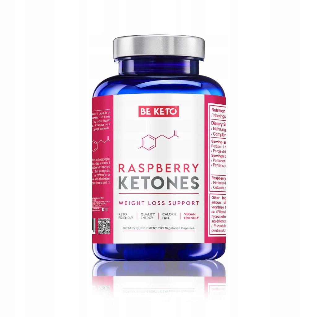 BeKeto Ketony malinowe wsparcie metabolizmu i redukcji wege 120 kaps. - Nabea.pl
