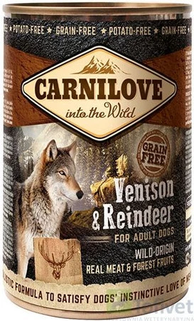 CARNILOVE Dog Adult Venison / Reindeer Dziczyzna Renifer 400g