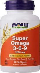 Now Foods Super Omega 3-6-9 kwasy tłuszczowe 90 kaps.