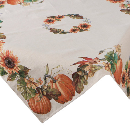 Obrus gobelinowy szerokość: 100 cm, długość: 100 cm, kolor: naturalny