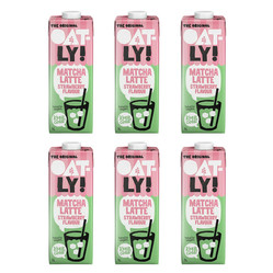 Zestaw: 6x Oatly Matcha Strawberry Flavour Match 1L smak truskawka