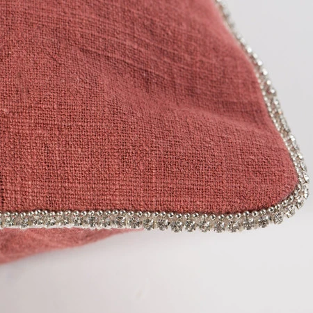 Poszewka Len 43 x 43 cm, Czerwony