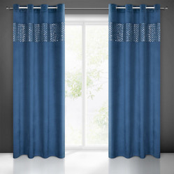 ZASŁONA GOTOWA MARGOT 140 X 250 CM GRANATOWY