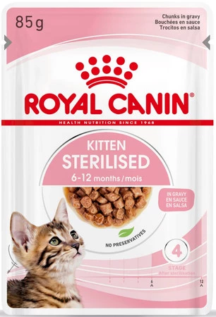ROYAL CANIN Kitten Sterilised w sosie 85g