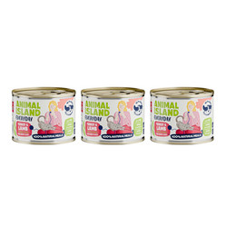 Zestaw: 3x Animal Island Everyday indyk jagnięcina -Karma Mokra dla Kota - 200g