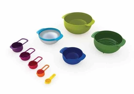 JJ - Zestaw misek i miarek Nest™ 9 Plus, multikolo