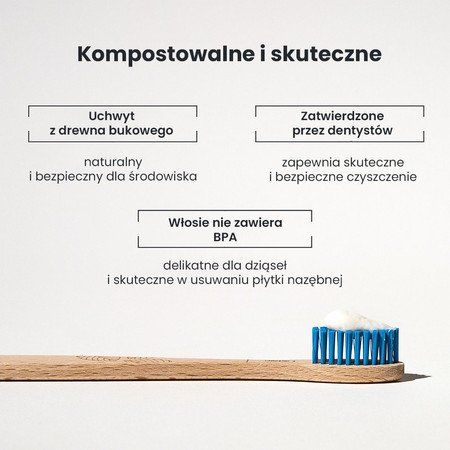 Georganics, Szczoteczka do zębów z drewna bukowego, FIRM