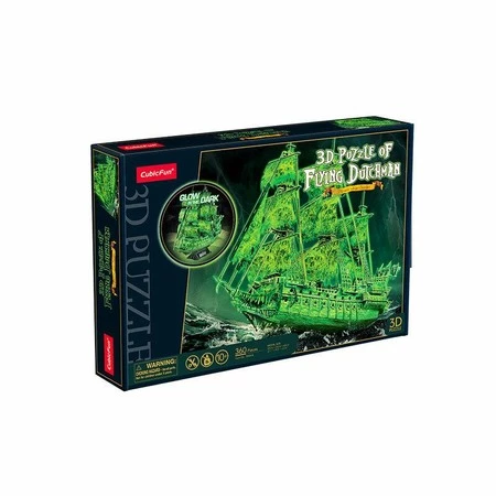 Puzzle 3D Latający Holender świecący w ciemności T4041H Cubic Fun