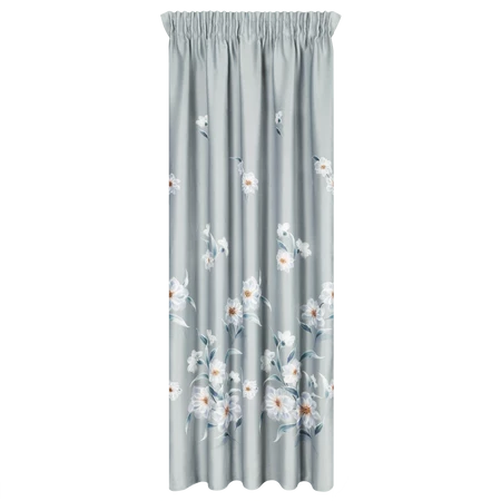 ZASŁONA GOTOWA NILA NA TAŚMIE 140 X 270 CM SREBRNY