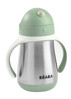 Beaba Bidon niekapek ze słomką termiczny 250 ml Sage green