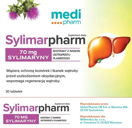 Medi Pharm SylimarPharm wsparcie wątroby 30 tabl.