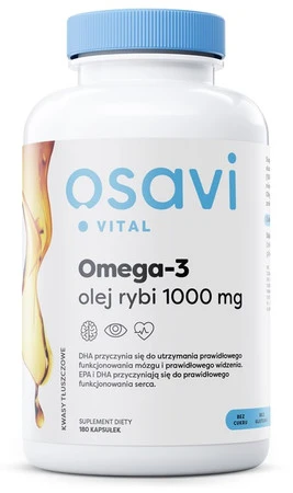 OSAVI Omega-3 olej rybi 1000 mg 180 kaps.