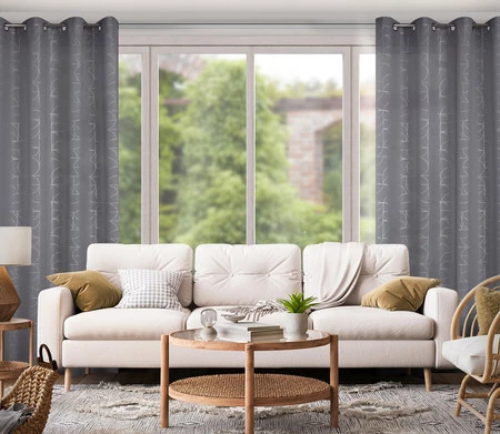 ZASŁONA GOTOWA EVI 140 X 250 CM SREBRNY