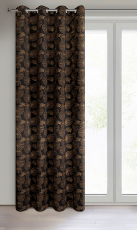 ZASŁONA GOTOWA MARIGOLD 140 X 250 CM CZARNY
