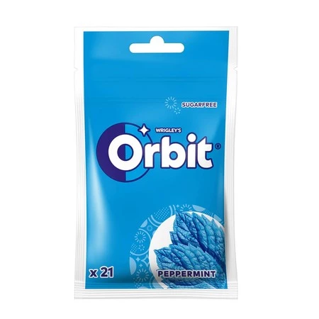 Guma do żucia Orbit Sugarfree Peppermint torebka 21 drażetek