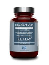 KENAY Ubichinol Koenzym Q10 V100 na wsparcie energii, serca i prawidłowego funkcjonowania komórek 120 kaps.