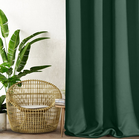 ZASŁONA GOTOWA D91 PARISA 135 X 250 CM ZIELONY