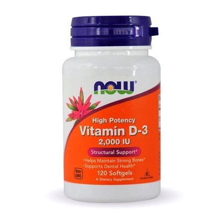 Now - Vitamin D3 2000IU - 120 kaps