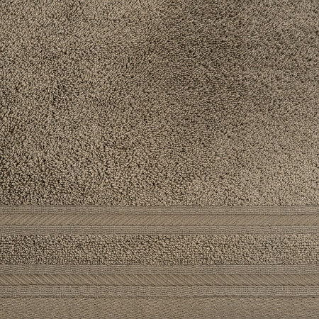 Ręcznik z ozdobną bordiurą w pasy szerokość: 50 cm, długość: 90 cm, kolor: kremowy