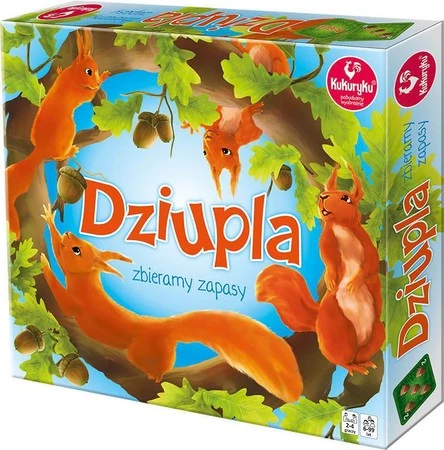 Dziupla zbieramy zapasy - planszowa gra rodzinna KUKURYKU