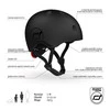 SCOOTANDRIDE Kask S-M dla dzieci 3+ lat Black