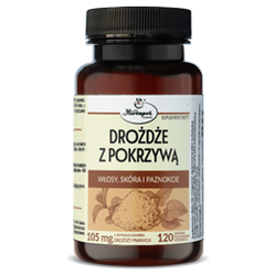 Drożdże z pokrzywą 120kaps. HERBAPOL KRAKÓW