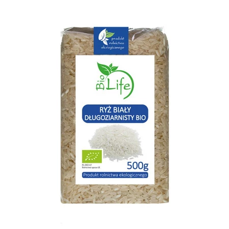 Ryż biały długoziarnisty ekologiczny 500 g
