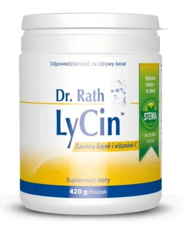 Zestaw 2x Dr Rath Lycin™ Lizyna + Witamina C w proszku 420g smak pomarańcza