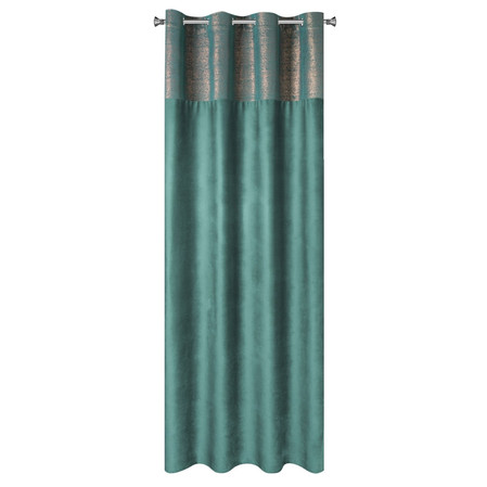 ZASŁONA GOTOWA PERI 140 X 250 CM CIEMNOTURKUSOWY
