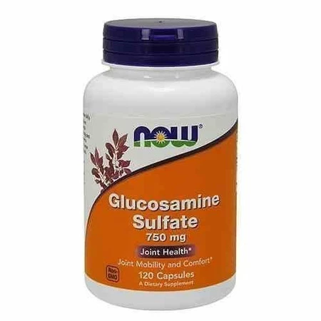 NOW FOODS Glucosamine Sulfate - Siarczan Glukozaminy 750 mg (120 kaps.)