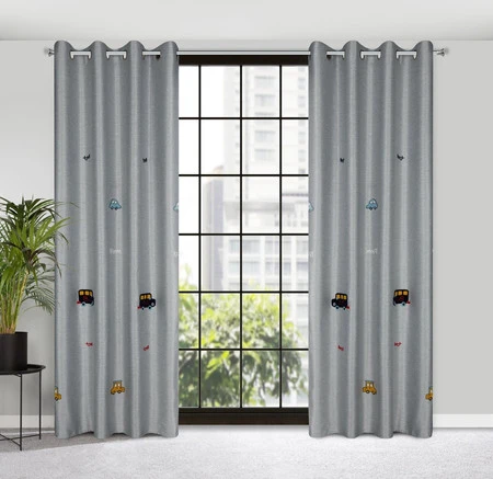 ZASŁONA GOTOWA ALVIN 140 X 250 CM SREBRNY