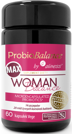 Zestaw 2x Aliness ProbioBALANCE, Woman Balance MA 20 mld. 60 vege kaps.
