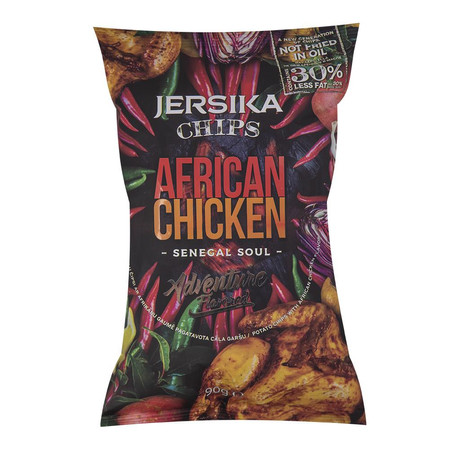 Zestaw 2x Chipsy ziemniaczane o smaku ostrego kurczaka 90 g