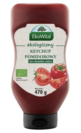 Ketchup bez dodatku cukru BIO 470 g