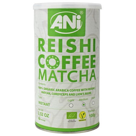 ANI KAWA ROZPUSZCZALNA ARABICA Z REISHI I MATCHĄ BIO 100 g