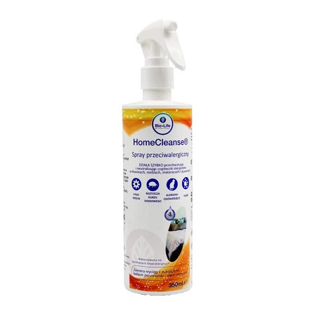 Bio-Life HomeCleanse, Antyalergiczny spray do obić i tkanin, 350 ml