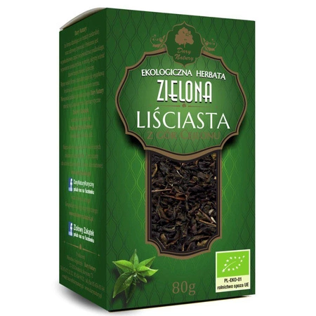 Dary Natury − Herbata zielona liściasta Eko − 80 g