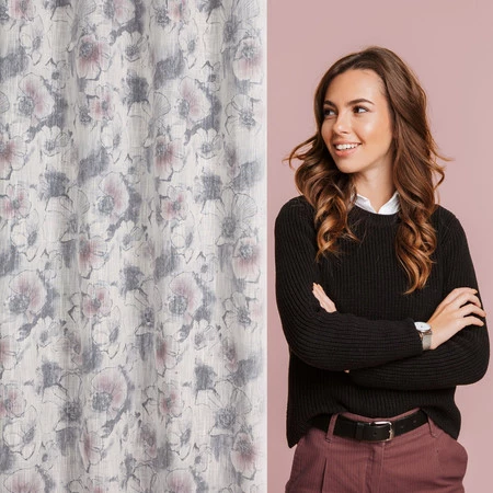 Zasłona gotowa Frida 140 x 260 cm, Naturalny