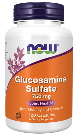 NOW FOODS Glucosamine Sulfate - Siarczan Glukozaminy 750 mg (120 kaps.)