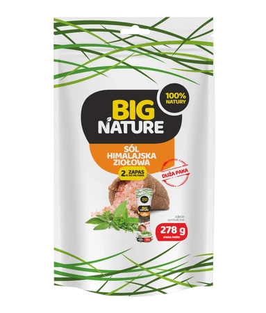 Zapas Sól himalajska ziołowa 278g Duża Paka