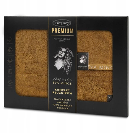 Komplet Ręczników Venus 46 x 36 x 7 cm, Miodowy