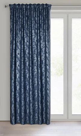 ZASŁONA GOTOWA SCARLET NA TAŚMIE 140 X 270 CM GRANATOWY