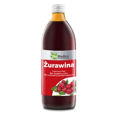 Ekamedica Sok Żurawina 100% bez cukru 500ml