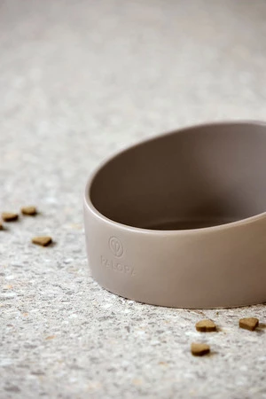 PALOPA Miska dla psa porcelanowa Cali taupe