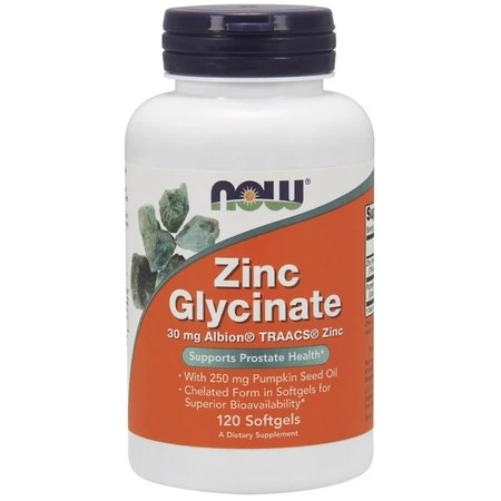 Zinc Glycinate - Chelat Cynku i Olej z Pestek Dyni (120 kaps.)