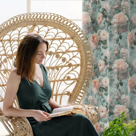 ZASŁONA GOTOWA INKA 140 X 250 CM MIĘTOWY