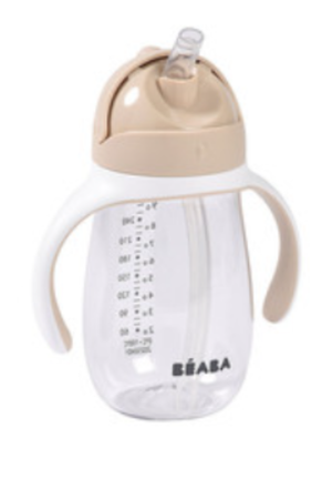 Beaba Bidon niekapek ze słomką tritanowy 300 ml Clay Earth