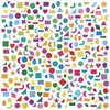 Janod Naklejki wielorazowe 300 szt. Figury geometryczne 3+